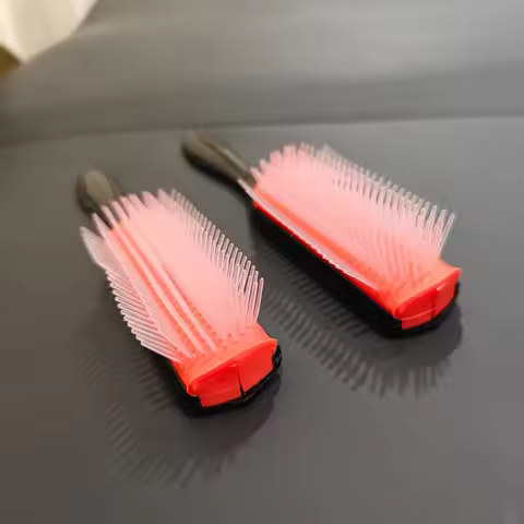 9-Row Detangling Hair Brush Denman Detangler Hairbrush Scalp Massager Straight Wet Comb for Women Me