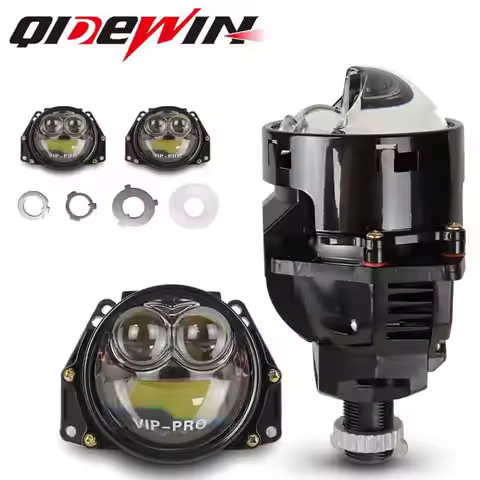 2+6pc Chips 3.0 Inch Bi Led Projector Lens Halo Lights H4 H7 9005 9006 Car Headlights Hella 3R G5 An