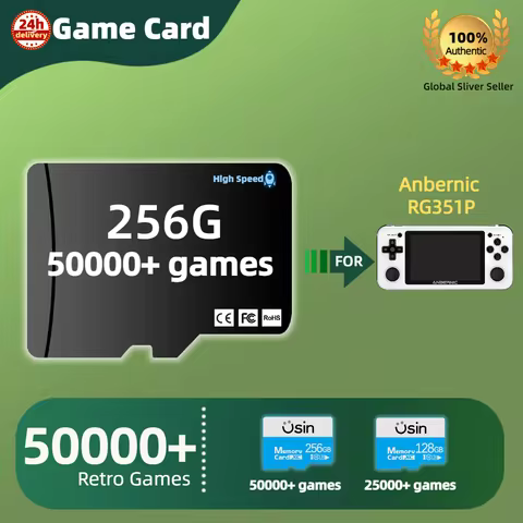 TF Game Card For Anbernic RG351P RG351P Memory Card High Speed Plug&Play PSP PS1 NEOGEO GBA GBC SD 2