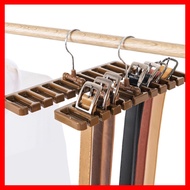 1Pcs Tie Belt Scarf Rack Sturdy Plastic Organizer Closet Wardrobe Space Saver Belt Hanger with Metal Hook