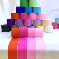 25m/Roll 4.5cm Colorful Crepe Paper Streamers Paper Streamers Tissue DIY Paper Garland Flower Craft 