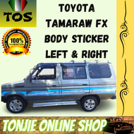 TOYOTA TAMARAW FX / BODY STICKER / LEFT AND RIGHT / DECALS / 005