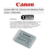 Canon NB13L NB-13L battery 1250 MaH for G7X G7X mark ii mark III  1 years warranty
