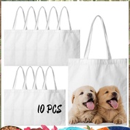 Sublimation Tote Bags Blanks 15 X 13 Inch Polyester Canvas Tote for DIY Crafting Heat Transfer Bag f