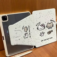 Cartoon Cartoon Kitten iPad Air 4/5/6/7 Protective Case 7th Generation Rotating Acrylic 8th Generati