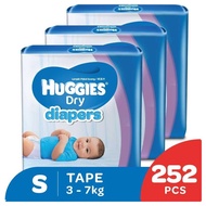 Huggies Dry Diapers S84 x 3 Super Jumbo pack