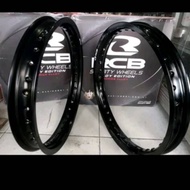 Rcb 160 17 black silver rims ready original malaysia