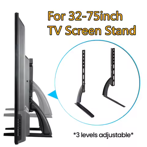 BEISHI Universal Table Top TV Stand Legs for 32-75 Inch LCD /LED/OLED/Plasma TVs durable Flat&Curve 