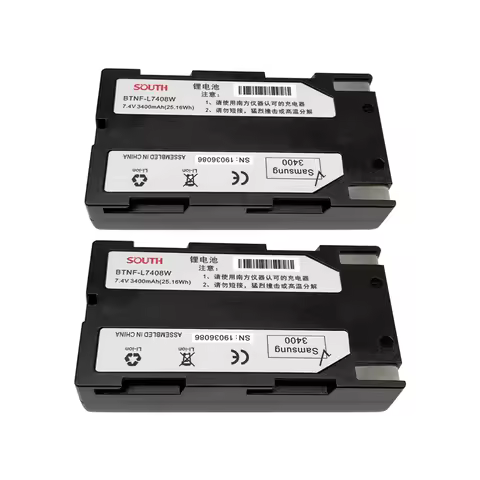 Black 4pc GPS RTK 7.4V 3400mAh BTNF-L7408W Battery For South 9600 S82 Series GPS S82 S86 S82T S86T G