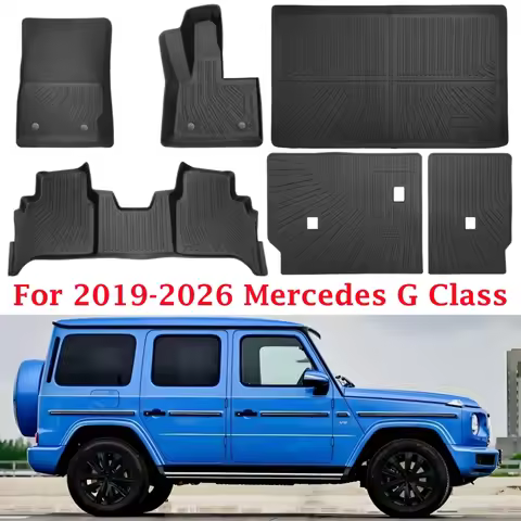 For Mercedes-Benz G Class/G500/G550/G580/AMG G63 SUV 2019-2026 TPE Floor Mats Custom Fit Floor Liner