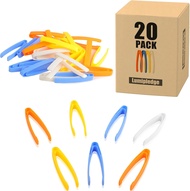 20PCS Sensory Bin Tools Toddler Plastic Fine Motor Montessori Craft Tweezers Plastic Tweezers for Ki