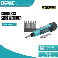 Japan Star Cordless Screwdriver C/W Bits (3.6V / 1300Mah)