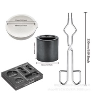 Graphite Melting Gold Set Stirring Rod Crucible Pliers Mold diy Gold Set Melting Set Quartz Bowl