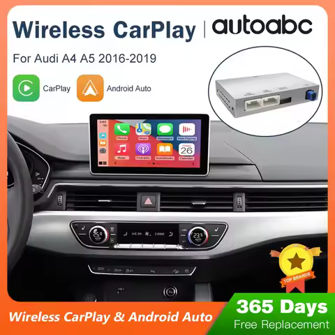 Wireless CarPlay for Audi A4 B9 A5 Q5 Q7 2016-2019, with Android Auto Interface AirPlay Mirror Link 