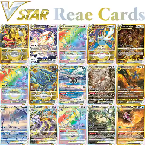 PKM V STAR Proxy Game holographic Rare Cards DIY Darkrai Deoxys Giratina Glaceon Mewtwo Palkia Zoroa