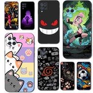 case For Samsung Galaxy M62 F62 4G Case Silicon Phone Back Cover Soft black tpu m625 Football Cute A