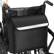 Wheelchair Bag Waterproof Wheelchair Pouch with Secure Reflective Strip Large Capacity Walker Storage Pouch SHOPQJC9492
