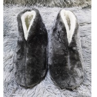 Grey Fur Winter Shoes