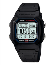 W-800,AEQ-110W Casio Digital นาฬิกาข้อมือคาสิโอ ดิจิตอล ทรงสปอร์ต แบตเตอรี่10 ปีสายยางกันน้ำ 100m นาฬิกาข้อมือ รุ่น W-800H-1A.AEQ-110W-1A. จากร้าน MIN WATCH