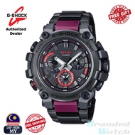 [OFFICIAL CASIO WARRANTY] Casio G-Shock MTG-B3000BD-1A Men's MT-G Analog Black Red Stainless Steel S