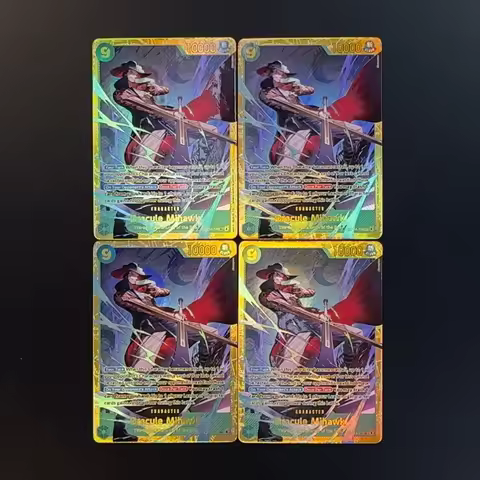 One Piece TCG OPCG English OP14-119 Dracule Mihawk Secret SEC Card 9 Cost Mihawk Textured Foil Card 
