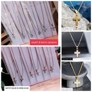 MATA 45 CM CROSS NECKLACE / CROSS EYE NECKLACE / TITANIUM NECKLACE / XUPING CROSS NECKLACE