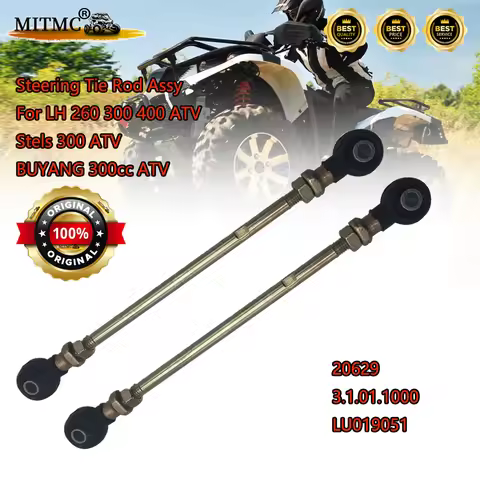 2PC Original Steering Tie Rod Assy Suit For LH 260 300 400 ATV Stels 300 BUYANG 300cc ATV 20629 3.1.