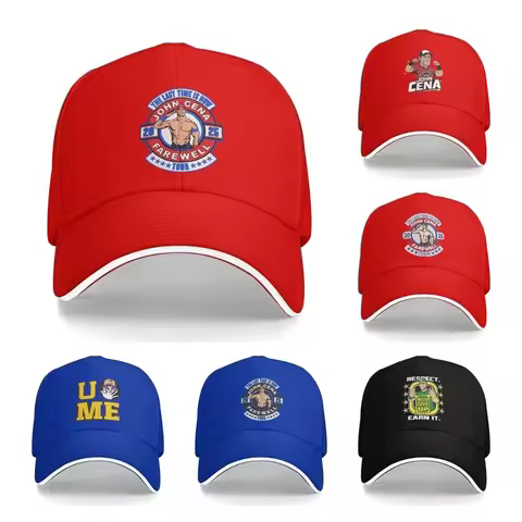 John Cena Baseball Caps Casual Farewell Tour Wrestling Sandwich Hats Men Women Adjustable Hats Cap S