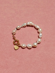 Valleydarley - สร้อยข้อมือ Classy mini Baroque pearl bracelet