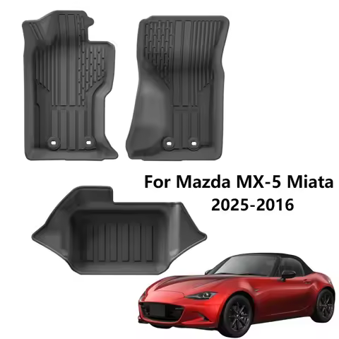 Car Floor Mats 2025-2016 for Mazda MX-5 Miata MX5 MX 5 Mazda Roadster Waterproof Protective Mat Car 