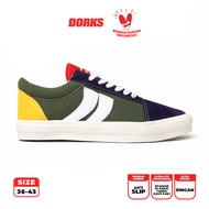 Dorks Skate Greenmix - Sepatu Sneakers Casual Pria Wanita Sepatu Sekolah Dorks