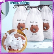 FJONE Disposable Food Cover Bags Elastic Plastic Wrap Covers Food Preservation Bag Bowl Dish Cover F