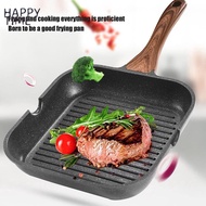 HAPPY TIME-Grill Pan for Stove Tops Nonstick Induction Pan Aluminum Induction Steak Bacon Pan Frying