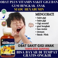 Obat Sakit Gigi Anak 1-11 Tahun Agar Tidak Kambuh Lagi Gigi Berlubang Sensitif Gusi Bengkak Air Ludah Berlebih Bau Mulut Demam Batuk Pilek Madu Walata Hexabumin