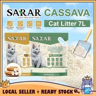 CATQUEEN SARAR Cassava Plant-Based Materials Cat Litter 7L Tofu Cat Litter Pasir Kucing Tofu Cat Tof