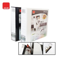 Fail Cincin 2D AKAR PP 40mm (Hitam & Putih) – Akar 2D Ring File 40mm / PP Ring Binder for A4 Documen