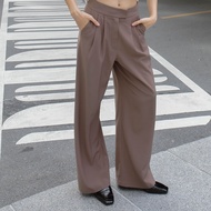 SISMANIA Unna Pants XS-XL กางเกงขายาวเอวสูง ทรงเหมาะกับคนมีสะโพกและต้นขา