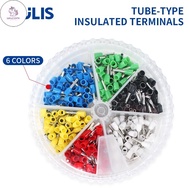 UN Six Colors VE European Terminal Pin Terminal Tube Type Wiring Connector Round Box E0308 E0508 E10