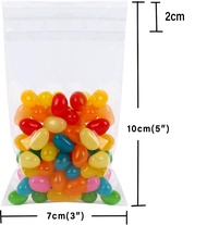 Clear Plastic Self Adhesive Bag Jewelry Accessories Candy Packing Bag Gift Cookie seal bags Packaging Bag