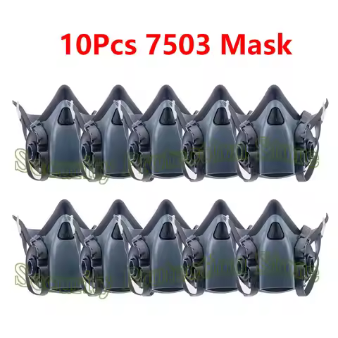 7503 7502 7501 Gas Mask Chemical Respirator Protective Mask Industrial Paint Spray Can Matched with 