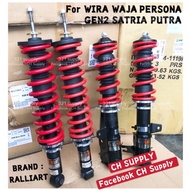 RALLIART WIRA WAJA GEN2 PERSONA EVO3 SATRIA PUTRA GSR LANCER ADJUSTABLE ABSORBER Hi Low COIL SPRING