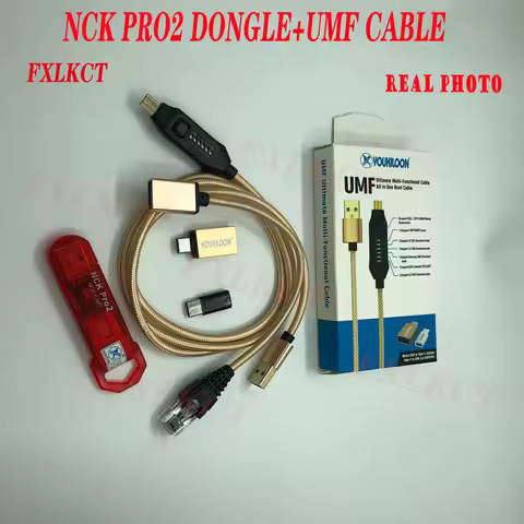 New Nck Pro 2 Dongle Key (Nck + Umt ) 2in 1 + Umf All Boot Cable with Sim Smart Card And one year Ac