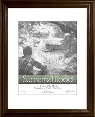 Timeless Frames 11x14 Inch Fits 8x10 Inch Photo Supreme Solid Wood Wall Frame Espresso