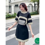 Brocade WAIST BELT DRESS [MINOR ELWYN]