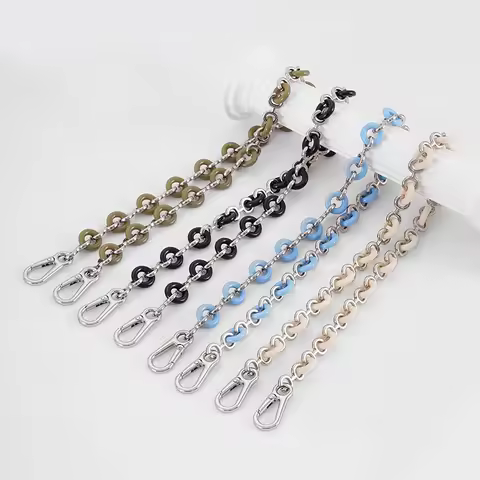 Chain Donut Chain for Loewe Puzzle Geometric Bag Lucky Bag Transformation Underarm Metal Shoulder Ha