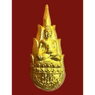 药师佛 镀金版小模 3cm高  Phra Kring Ner Kalai Thong Phim Lek  师傅：Lp Koon 龙婆坤 寺庙：Wat Banrai 佛历 2542