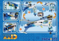 City Passenger Airplane Building Set 711 PCS 3 IN 1 Plane Building Blocks Kit With Airport Terminal 