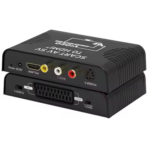 Scart to HDMI converter 3-in-1 RCA AV CVBS Composite R/L Audio Scart to HDMI Converter Scart RCA in