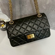 Chanel 2.55 mini 黑金 牛皮