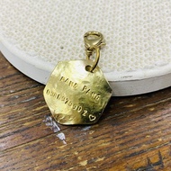 黃銅 六邊形 寵物 防走失 吊牌 S243